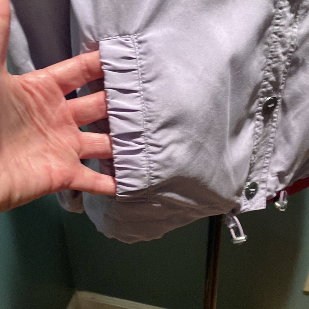 Chico's lavender Button-Front Utility Jacket - Picture 3 of 15